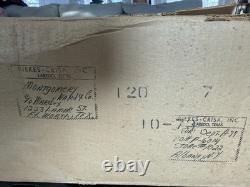 Vintage 14 PC Hand Blown Crystal Riekes Crisa Punch Bowl Set W Original Box