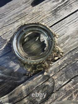 Vintage 15 pcs Pitman Dreitzer Colony Gold Elegance Crystal Punch Bowl Cup Ladel