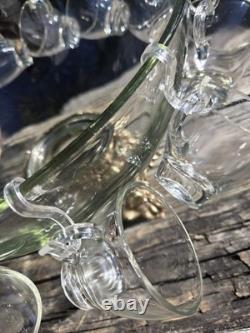 Vintage 15 pcs Pitman Dreitzer Colony Gold Elegance Crystal Punch Bowl Cup Ladel