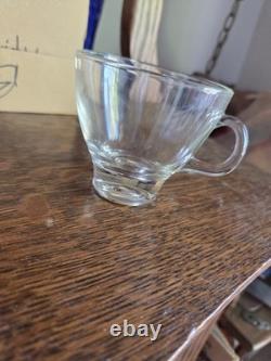 Vintage 15 pcs Pitman Dreitzer Colony Gold Elegance Crystal Punch Bowl Cup Ladel