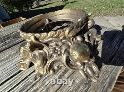 Vintage 15 pcs Pitman Dreitzer Colony Gold Elegance Crystal Punch Bowl Cup Ladel