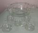 Vintage 18 PC Hand Blown Crystal Moderno Riekes Crisa Punch Bowl Set W 11 Cups