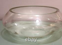 Vintage 18 PC Hand Blown Crystal Moderno Riekes Crisa Punch Bowl Set W 11 Cups