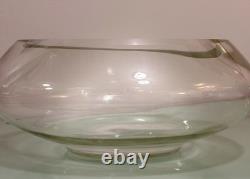 Vintage 18 PC Hand Blown Crystal Moderno Riekes Crisa Punch Bowl Set W 11 Cups