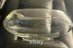 Vintage 18 PC Hand Blown Crystal Moderno Riekes Crisa Punch Bowl Set W 11 Cups