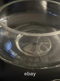 Vintage 18 PC Hand Blown Crystal Moderno Riekes Crisa Punch Bowl Set W 11 Cups