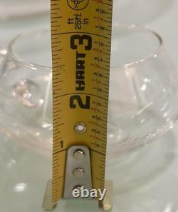 Vintage 18 PC Hand Blown Crystal Moderno Riekes Crisa Punch Bowl Set W 11 Cups