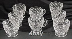 Vintage 1950's Tiffin Franciscan Williamsburg Punch Bowl TORTE PLATE Footed Cups