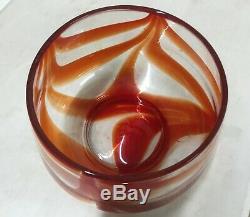 Vintage 1972 Large Blenko Glass Charisma Punch Bowl John Nickerson 7231x Rare