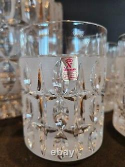 Vintage 24% Lead Crystal Nachtmann Bleikristall Punch Bowl, Lid & 12 Glasses