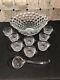 Vintage American Clear by Fostoria 10pc Punch Bowl Set