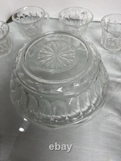 Vintage Anchor Hocking Colonial Punch Bowl Set