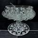 Vintage Anchor Hocking Punch Bowl Set Star Of David Pattern