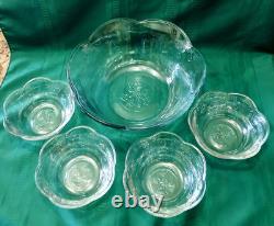 Vintage Anchor Hocking Savannah Clear Set