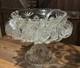 Vintage Anchor Hocking Star of David 15 piece punch bowl set. Includes 12 Cups