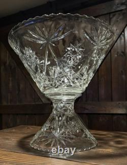 Vintage Anchor Hocking Star of David 15 piece punch bowl set. Includes 12 Cups