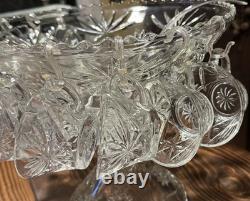 Vintage Anchor Hocking Star of David 15 piece punch bowl set. Includes 12 Cups