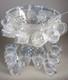 Vintage Anchor Hocking Wexford Glass Punch Bowl WithBase & 18 Cups Diamond Pattern