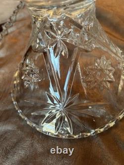 Vintage Anchor Hocking punch bowl with pedestal and cups