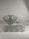 Vintage Antique Imperial Whirling Star Glass Punch Bowl Set, 12 Cups, With Ladle