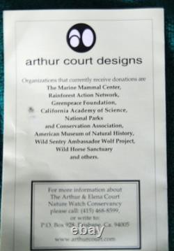 Vintage Arthur Court Designs Large Ribbed Clear Glass Punch Bowl/12 Glasses/Ladl