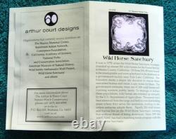 Vintage Arthur Court Designs Large Ribbed Clear Glass Punch Bowl/12 Glasses/Ladl