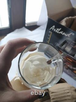 Vintage Artland 8 Piece Punchbowl Set Handblown New Romanian