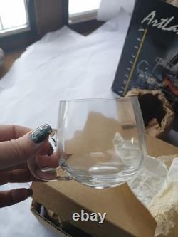 Vintage Artland 8 Piece Punchbowl Set Handblown New Romanian