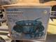 Vintage Blue Carnival Glass Princess Punch Bowl Set Indiana Glass Iridescent
