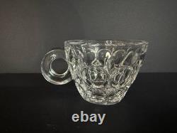 Vintage Crystal Matsugaoka Japan Punch Bowl Set 1 Large Bowl + 10 Cups