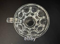 Vintage Crystal Matsugaoka Japan Punch Bowl Set 1 Large Bowl + 10 Cups