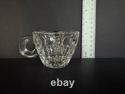Vintage Crystal Matsugaoka Japan Punch Bowl Set 1 Large Bowl + 10 Cups