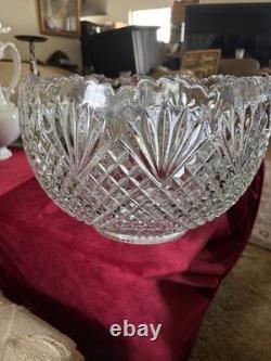 Vintage Crystal punch bowl