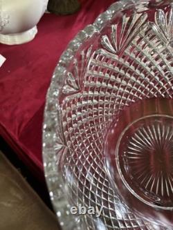 Vintage Crystal punch bowl