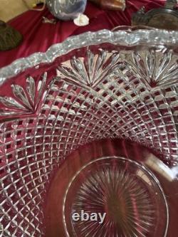 Vintage Crystal punch bowl