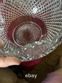 Vintage Crystal punch bowl