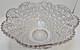 Vintage Extra Large Clear Carved Glass Crystal Punch Serving Bowl 16 Diameter