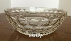 Vintage FEDERAL GLASS PUNCH BOWL SET ORIGINAL BOX 18 PIECES SET CLEAR GLASS