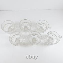 Vintage Federal Glass Jubilee Punch Bowl Set (12 Cups and Serving Bowl)