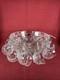 Vintage Federal Glass Jubilee Punch Bowl Set (12 Cups and Serving Bowl) Ladle