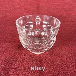 Vintage Federal Glass Jubilee Punch Bowl Set (12 Cups and Serving Bowl) Ladle