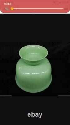 Vintage Fire King Green Jadeite Pedestal Punch Bowl
