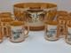 Vintage Fire King Peach Lustre Tom & Jerry Punch Bowl & 16 Mugs Set