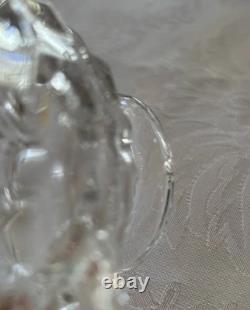 Vintage Fostoria 12 Footed Punch Bowl with10 cups & Ladle