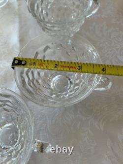 Vintage Fostoria 12 Footed Punch Bowl with10 cups & Ladle