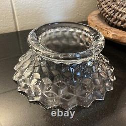 Vintage Fostoria Glass AMERICAN 14 Punch Bowl with Pedestal & Underplate