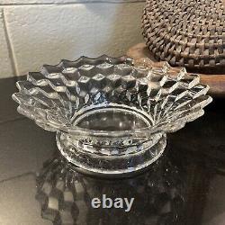 Vintage Fostoria Glass AMERICAN 14 Punch Bowl with Pedestal & Underplate