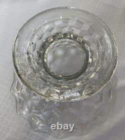 Vintage Fostoria Glassware American Clear Punch Bowl Pedestal Cups Bowls 10 Pc