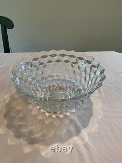 Vintage Glass Fostoria #2056, 14 Punch Bowl. Excellent Condition
