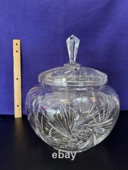 Vintage Glass Punch Bowl Set 33 Pieces, 7 Different Glasses + 6 Shot Glasses